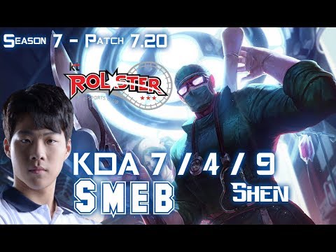 KT Smeb SHEN vs CHO'GATH Top - Patch 7.20 KR Ranked