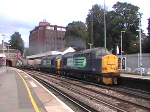 37229 'Jonty Jarvis' + 37682 | 6M95 Dungeness - Willesden | Maidstone East