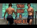 420x5 SQUAT @169lbs | 16 YEARS OLD