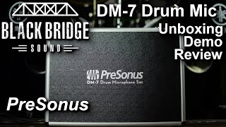 Video thumbnail for PreSonus DM-7 Drum Microphone Set - Demo / Unboxing / Review by Black Bridge Sound