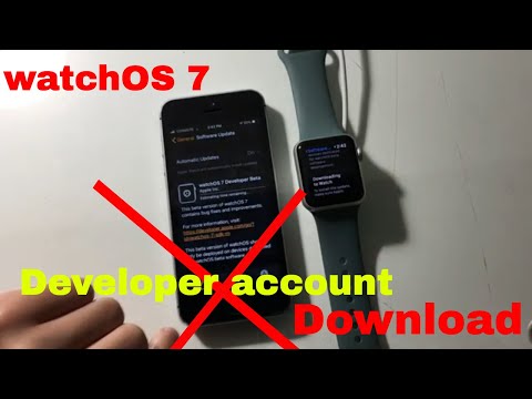 WatchOS 7 download without developer account!