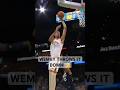 Wemby rises for the HUGE slam! ? | #Shorts