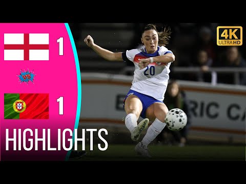 🇬🇧🔥 England WU23 vs Portugal WU23 Highlights | 1-1 Draw | European U23 Women #footballhighlights
