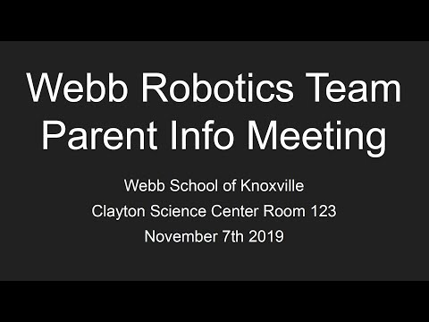 2020 FRC Parent Meeting