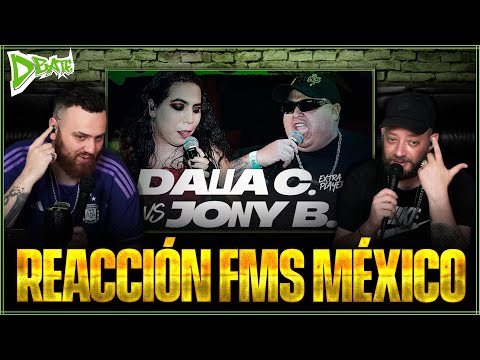 DTOKE REACTS TO JONY B. vs DALIA C. with BARBA ROJA 🔥 FMS MÉXICO 🇲🇽