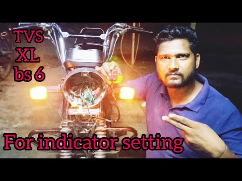 #bike TVS XL 100 bs6 4 indicator setting #video