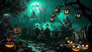 Best Relaxing Spooky Halloween 2025 🎃 The Haunted Pumpkin Village 👻 Halloween Music For Sleep