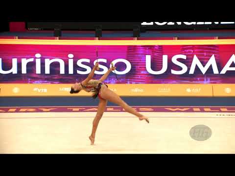 USMANOVA Nurinisso (UZB) - 2019 Rhythmic Worlds, Baku (AZE) - Qualifications Clubs