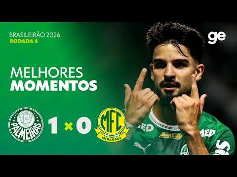 Gols e lances de Palmeiras x Mirassol