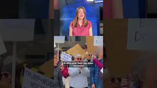 President Trump tours Telsas at the White House after vowing to buy one as stocks tank