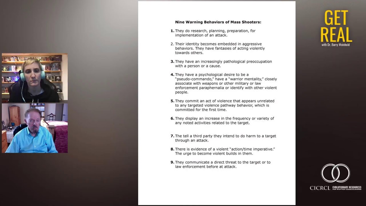 Nine Warning Behaviors of Mass Shooters | Dr. Barry Weinhold Vlog Series