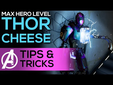 THOR Level Up Cheese - FAST & EASY Guide to MAX Hero Level 50 - Marvels Avengers Game