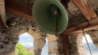 Download lagu Historic medieval bell tower in Pella and ringing of the bell [Italy in 4K] mp3