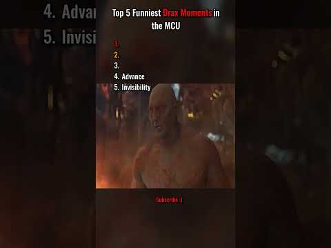 Top 5 Funniest Drax Moments in the MCU. 🤣