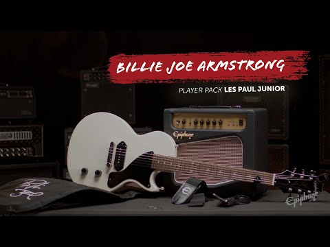 Epiphone Billie Joe Armstrong Les Paul Junior Player Pack, Classic White image 11