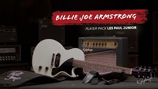 Video thumbnail for Billie Joe Armstrong Player Pack Demo & Unboxing - The Green Day Signature Guitar & Amp by OfficialEpiphone