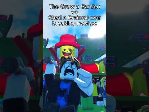 Grow a Garden vs Steal a Brainrot War #roblox #robloxanimation