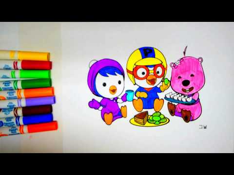 Pororo Coloring Pages For Adults Seeking A Creative Escape