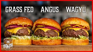 Burger Battle - BEST Hamburger Recipe? - Wagyu vs. Angus vs. Grass Fed