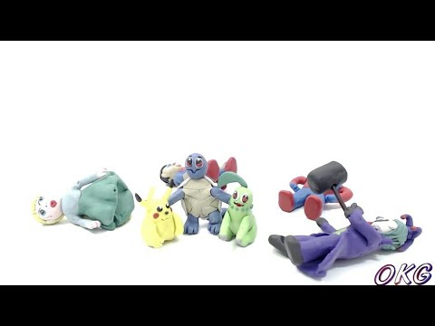 Awesome Series - PokeAwesome - 2018 - New play doh /Animation Just a Pokemon Battle