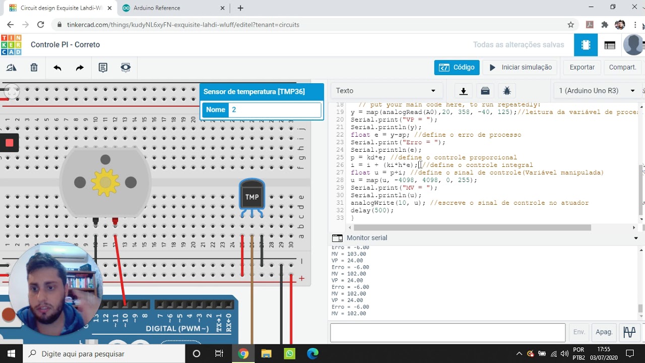 Arduino - Controlador PID no Arduino