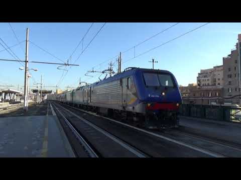 INVIO DEMOLENDO con due Pilota Mazinga, MDVE INOX e UIC-X, a Roma Tuscolana! [E464.596 + 147 + 113]