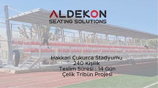 Hakkari Çukurca Stadyum Çelik Tribün Projesi