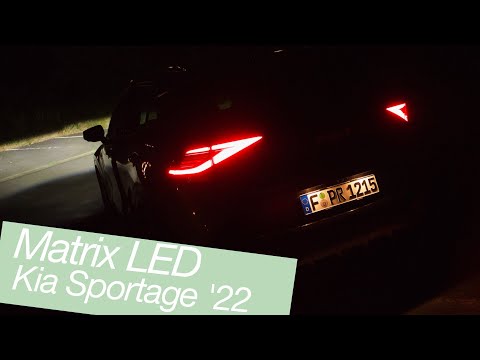 2022 Kia Sportage: adaptive Dual-LED-Scheinwerfer (Matrix LED) Test [4K] - Autophorie Extra