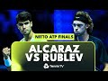 Carlos Alcaraz vs Andrey Rublev FIRST Ever Meeting | Nitto ATP Finals 2023 Match Highlights