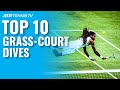 Top 10 Amazing ATP Grass Court Tennis Dives!