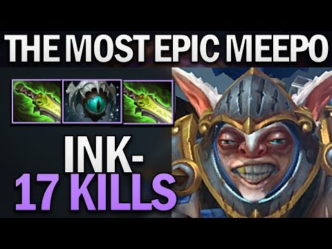 INK MEEPO WITH 17 KILLS - STILL EPIC - DOTA 2 7.24 GAMEPLAY