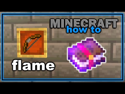 How to Get and Use Flame Enchantment in Minecraft! | Easy Minecraft Tutorial