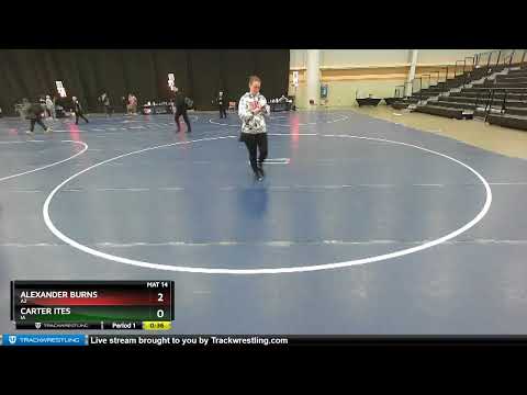 187 Lbs Cons. Round 1 - Carter Ites, IA Vs Alexander Burns, AZ 526e