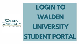 Walden University Student Portal Login | Walden University Login 2021 | my.waldenu.edu