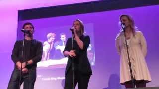 Jarrod Spector, Jessie Mueller, and Anika Larsen singing "You've Got a Friend"