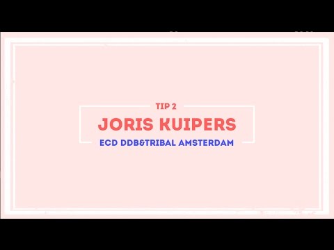 Mappenavond tips - Joris Kuipers DDB&Tribal Amsterdam