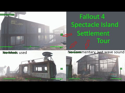 Fallout 4: Spectacle Island Settlement Tour. No Commentary, just waves. Used no mods/glitches.