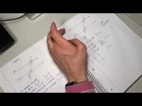 Geometrie - unghiuri formate de o dreapta secanta cu alte doua drepte