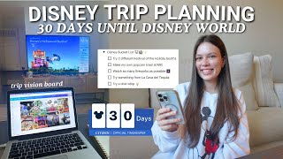DISNEY WORLD TRIP PLANNING VLOG ✨ 30 days until Disney, mears connect, standby skipper, bucket list!
