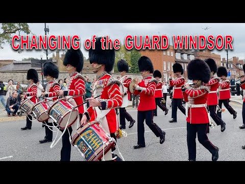 WINDSOR CASTLE GUARD Corps of Drums of the Honourable Artillery Company 4th Regiment Royal Artillery