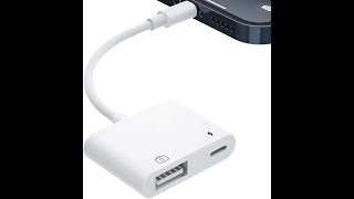iPhone 14 Pro lightning to USB adapter for external storage