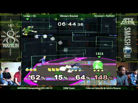 APEX 2013   SSBM Teams W3   Lovage + S2J VS Shroomed + PewPewU