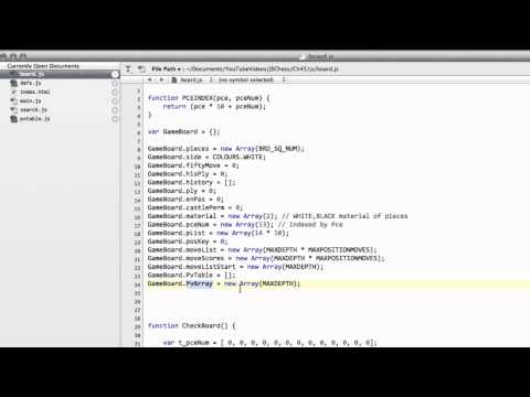 Programming A Chess Engine In Pure Javascript Part 45 - Search Implementation #5 - PVTable