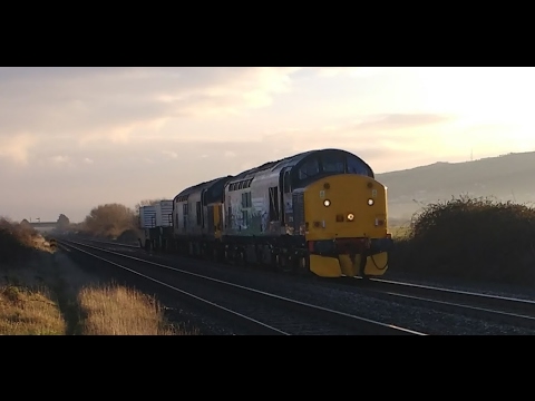 Prestatyn 8.2.2017 - DRS 37716 & 37610 on Valley Flasks