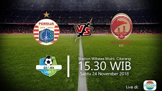 Live Streaming Indosiar, Persija Vs Sriwijaya FC di Liga 1 2018, Sabtu Pukul 15.30 WIB