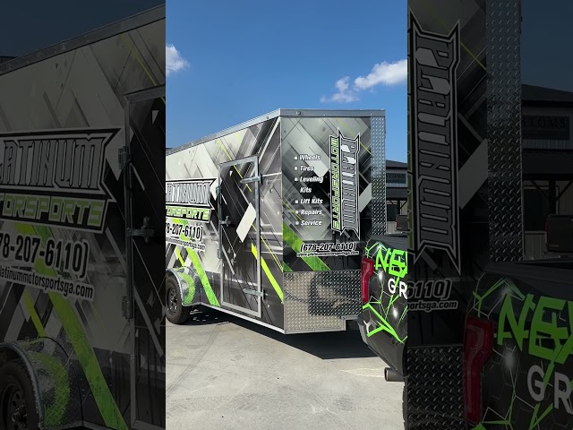 Trailer Graphics for Platinum Motorsports