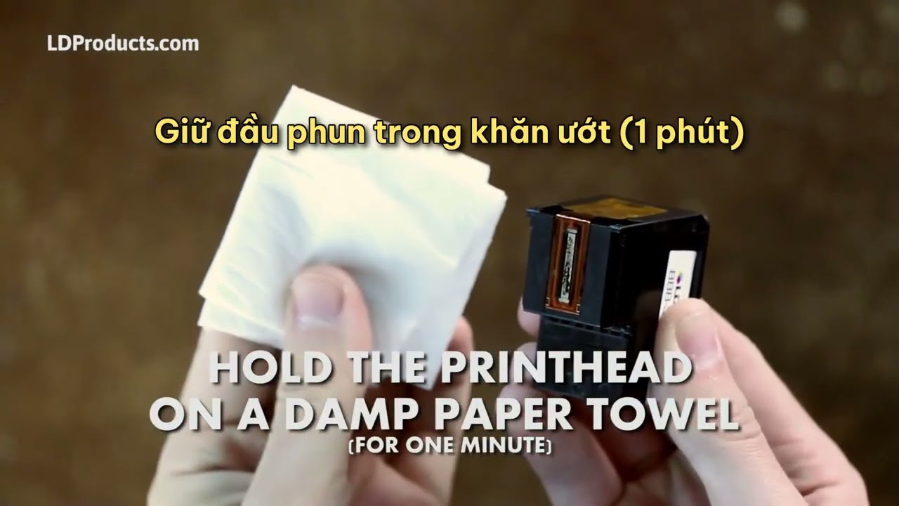 Hướng dẫn vệ sinh đầu phun cho lỗi hiển thị và lỗi chất lượng in kém