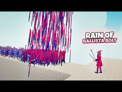 RAIN OF BALLISTA BOLT WIZARD vs EVERY FACTION | TABS Totally Accurate Battle Simulator Gameplay