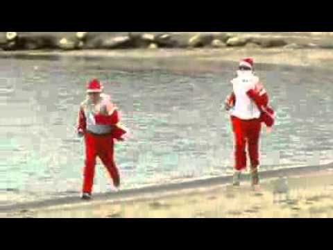 Santa run held at Kingston Beach