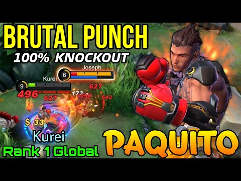Roll with The Punches Paquito Brutal Knockout!  - Top 1 Global Paquito by Kurei - Mobile Legends